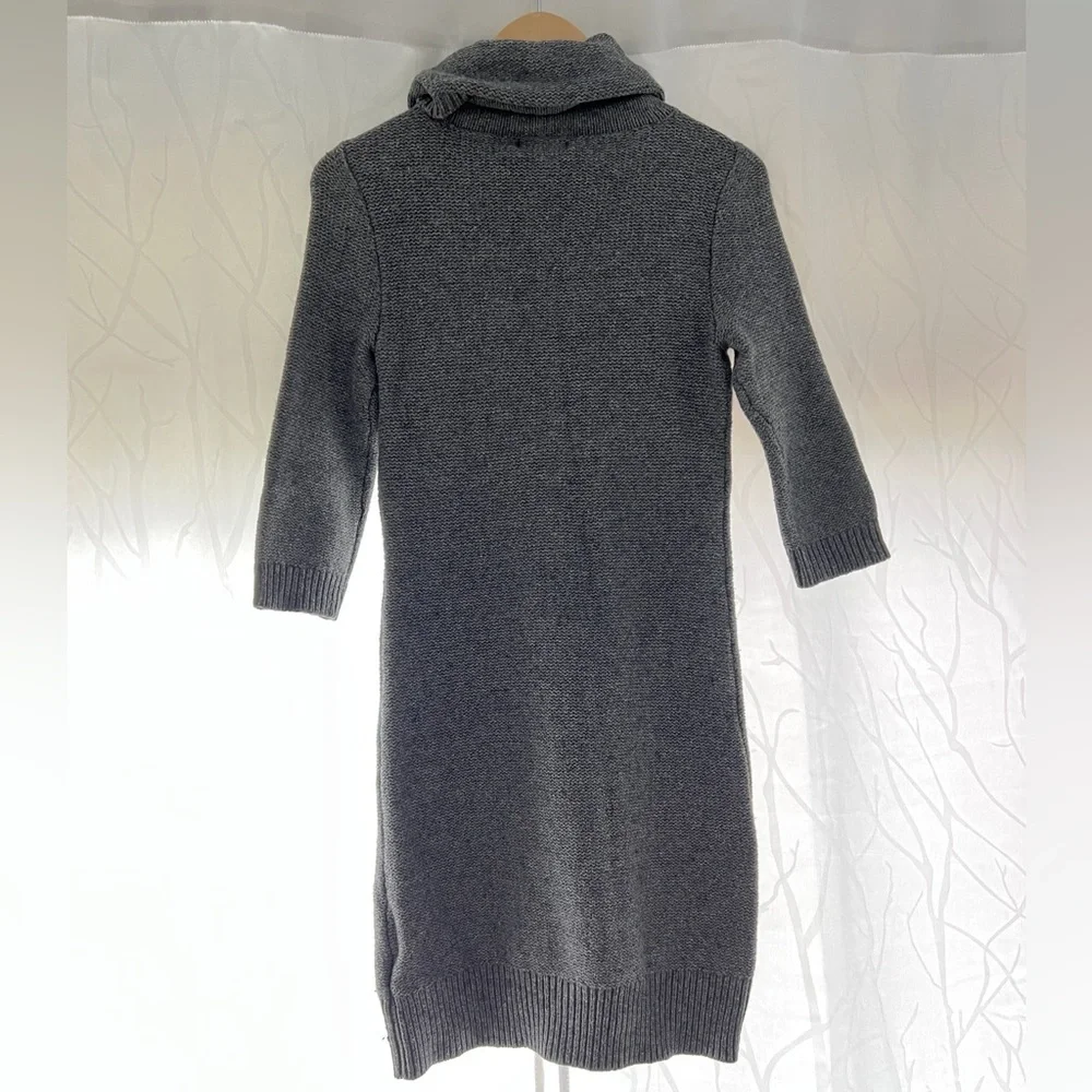 Tommy Hilfiger 3/4 Sleeved Cowl Turtleneck Sweater Dress S/P - Picture 4 of 9